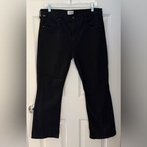 Citizens of Humanity High Waisted Isola Cropped Jeans in Black, 32